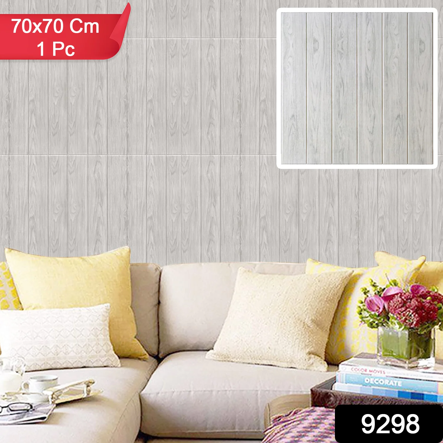 Wallpaper 3D Foam Wallpaper Sticker Panels (70 x 70 Cm / 1 Pc) - Image 2
