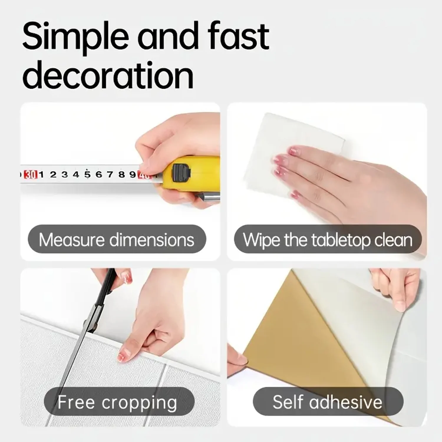 Wallpaper 3D Foam Wallpaper Sticker Panels (70 x 70 Cm / 1 Pc) - Image 7