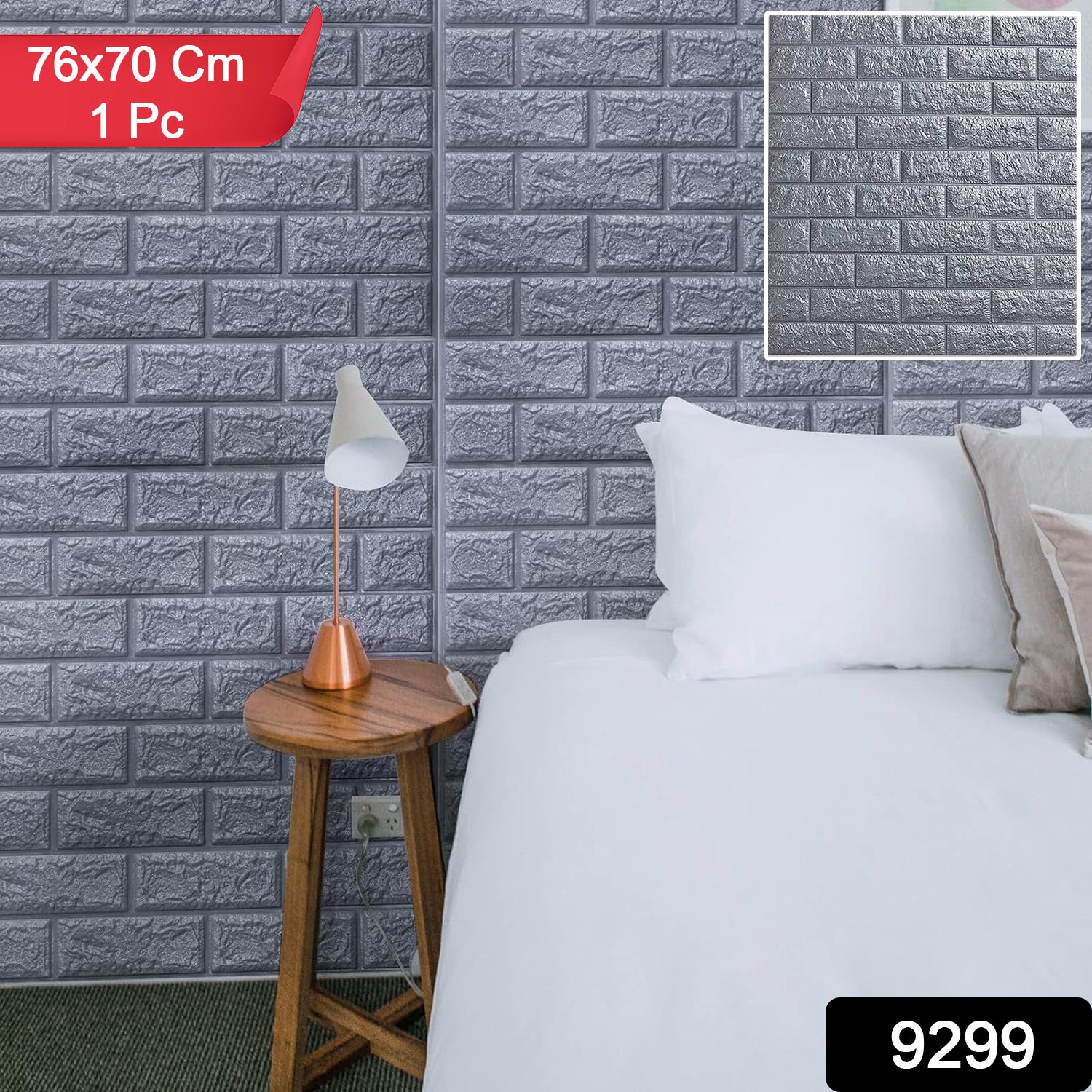Wallpaper 3D Foam Wallpaper Sticker Panels (76 x 70 Cm / 1 Pc) - Image 2