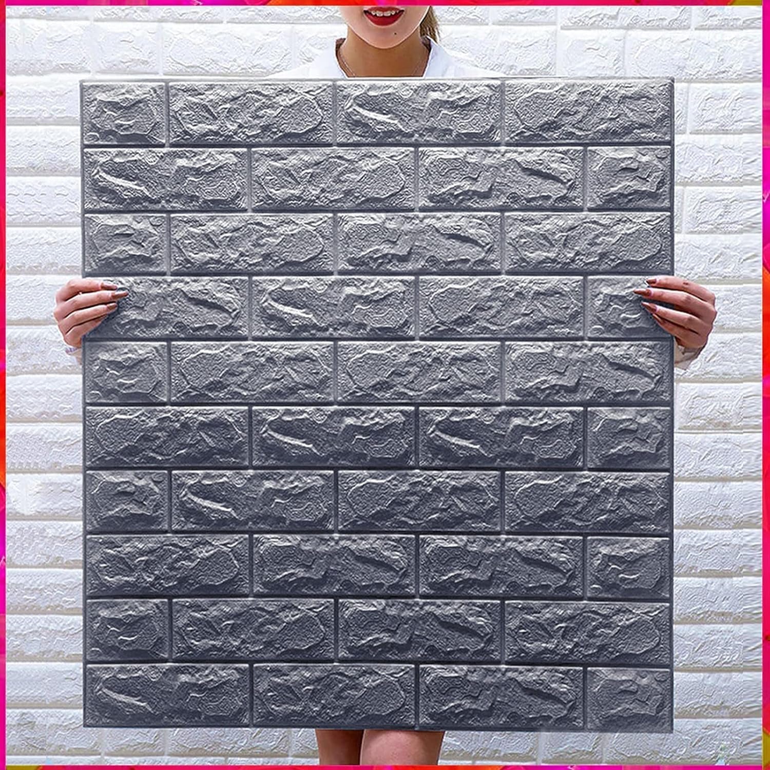 Wallpaper 3D Foam Wallpaper Sticker Panels (76 x 70 Cm / 1 Pc) - Image 4