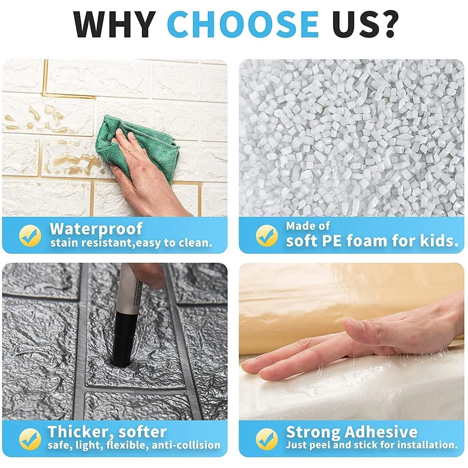 Wallpaper 3D Foam Wallpaper Sticker Panels (76 x 70 Cm / 1 Pc) - Image 6
