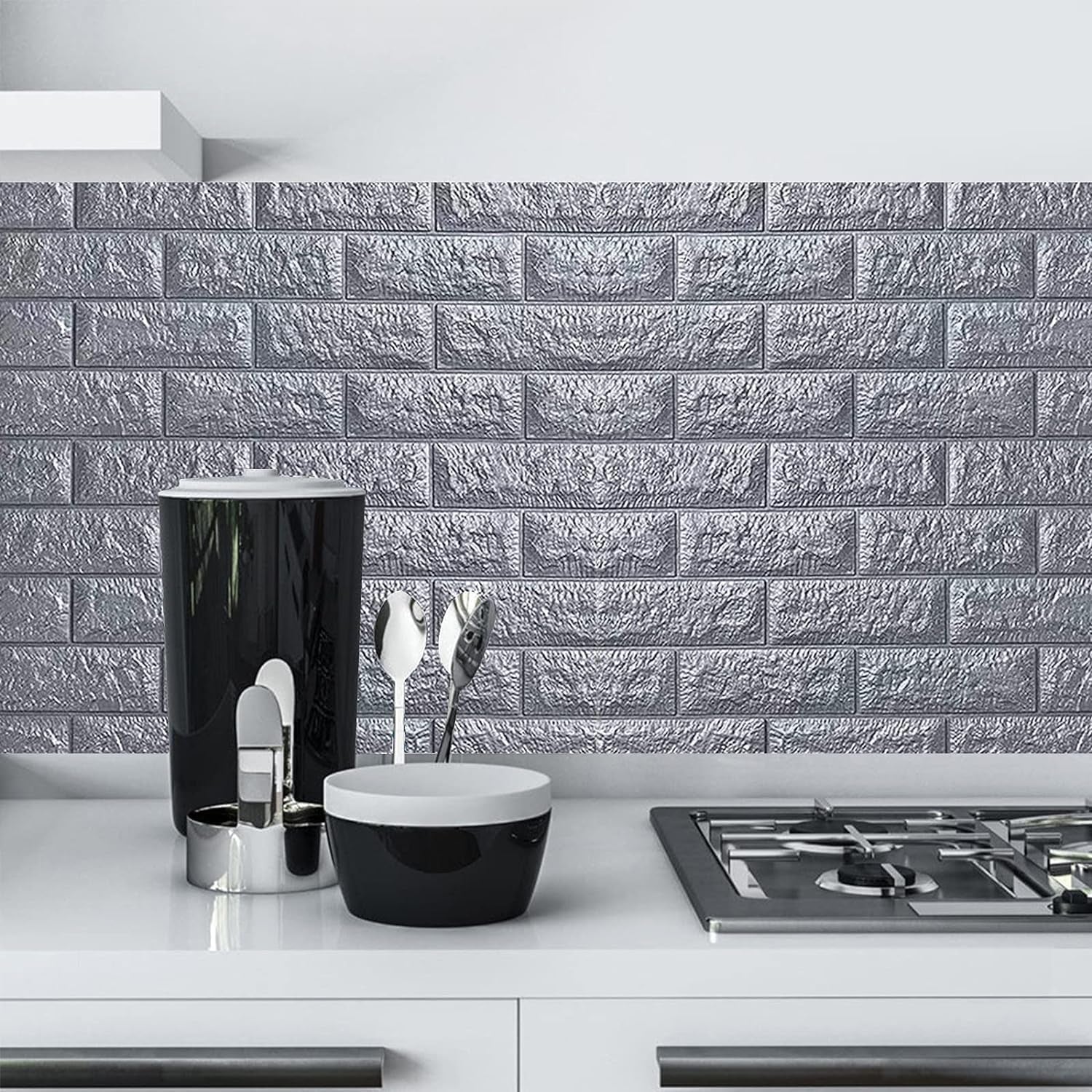 Wallpaper 3D Foam Wallpaper Sticker Panels (76 x 70 Cm / 1 Pc) - Image 8