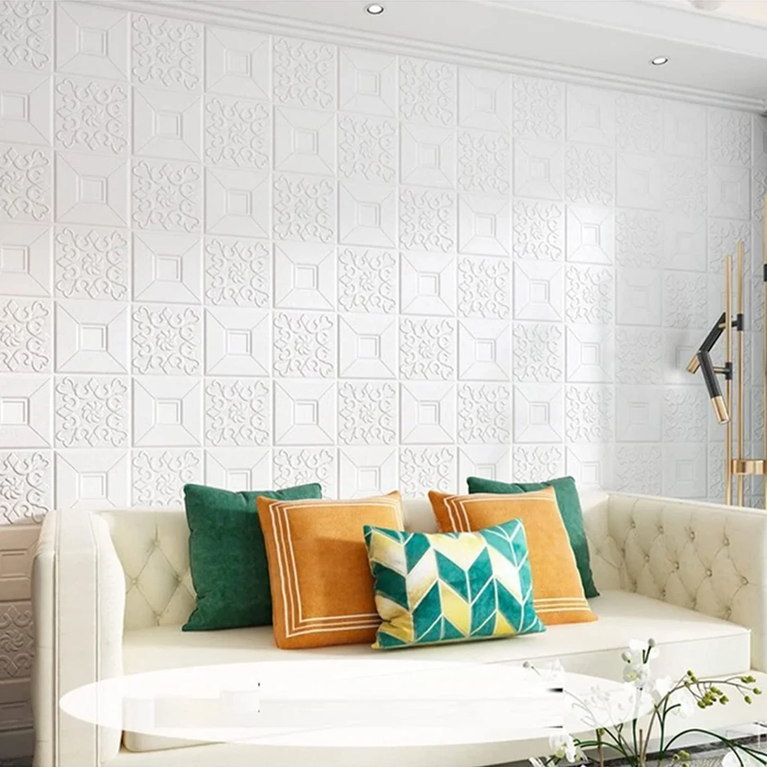 Wallpaper 3D Foam Wallpaper Sticker Panels (70 x 70 Cm / 1 Pc) - Image 3