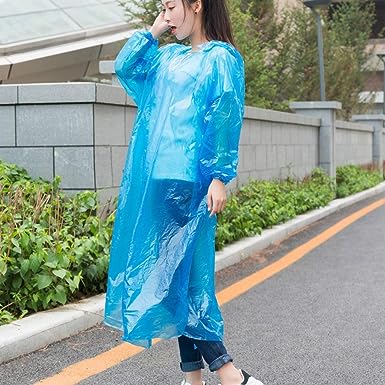 Portable Adult Waterproof Raincoat Cardigan for Outdoor Travel (1 Pc) - Image 5