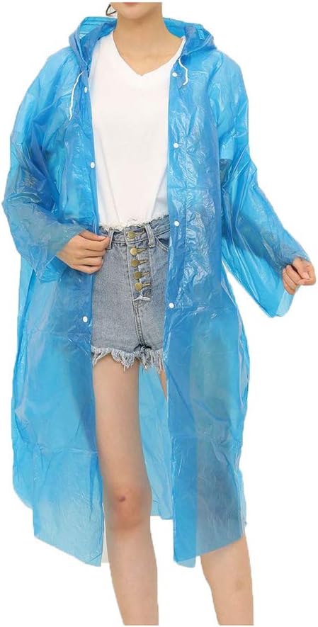Portable Adult Waterproof Raincoat Cardigan for Outdoor Travel (1 Pc) - Image 6