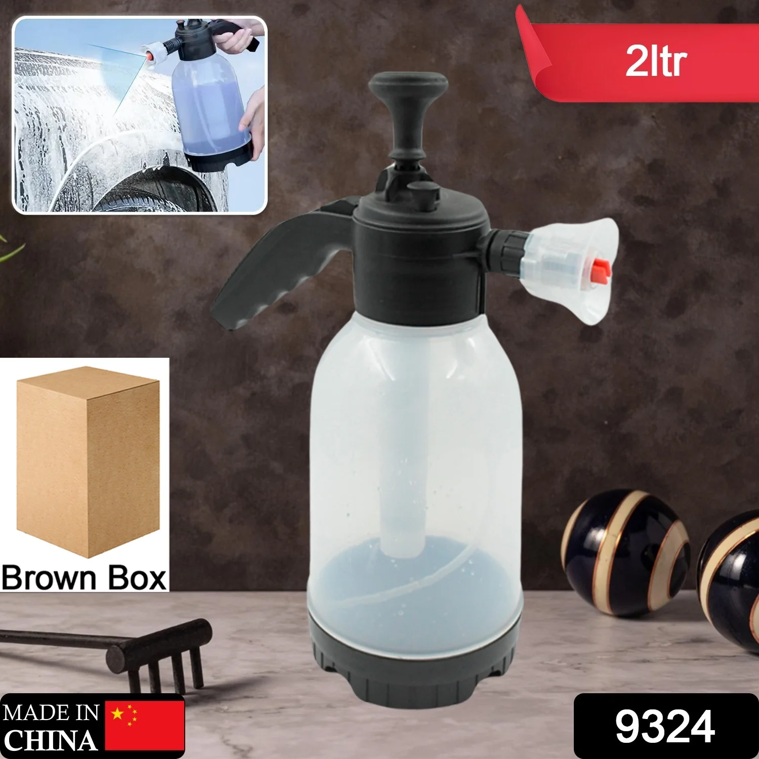 Pressure Sprayer 2 Litres Garden Sprayer Hand Pump Sprayer Foam Sprayer - Image 2