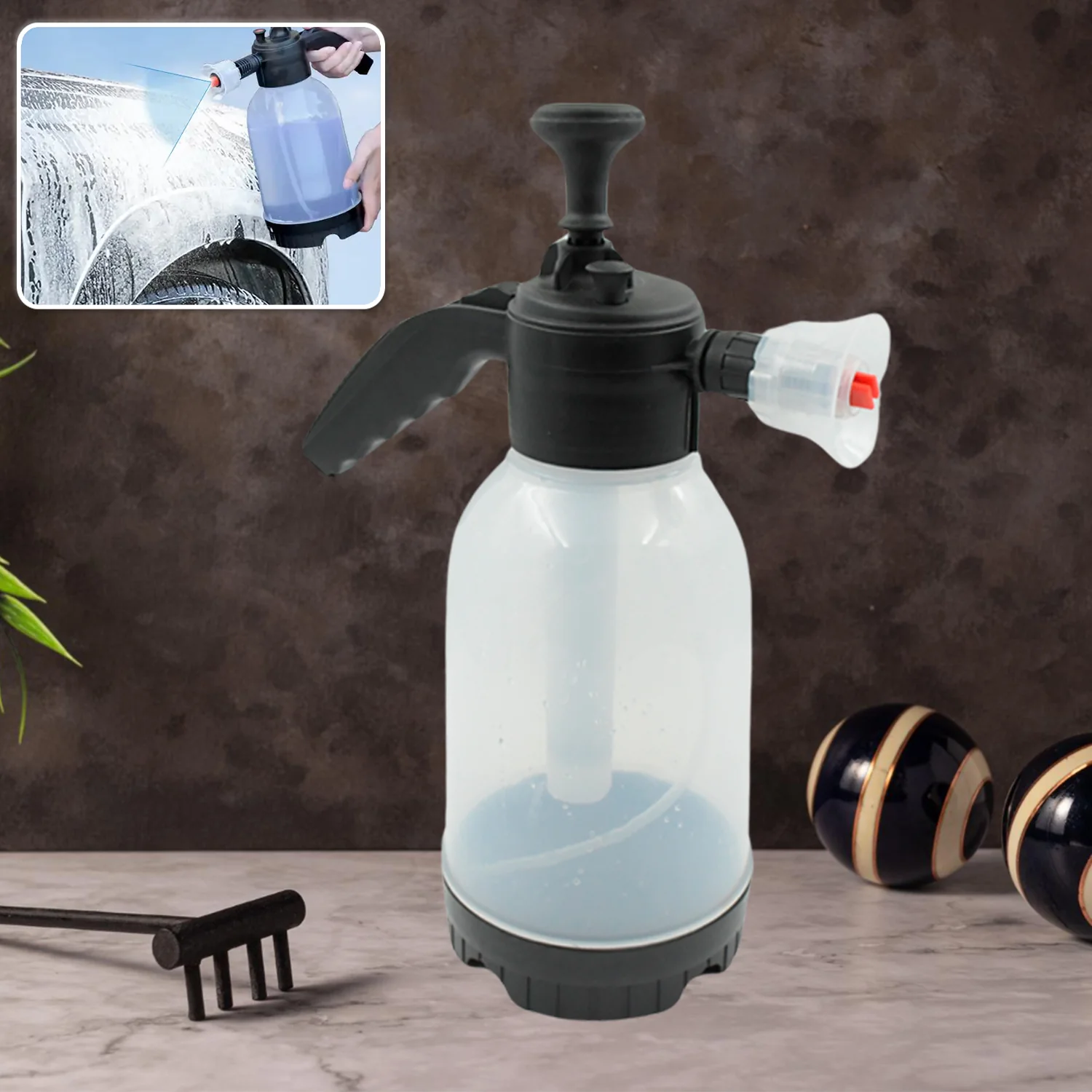 Pressure Sprayer 2 Litres Garden Sprayer Hand Pump Sprayer Foam Sprayer - Image 3