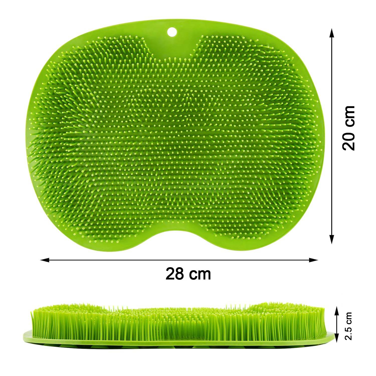 Green Silicone Bath Massage Cushion – Suction Cup Exfoliating Foot Scrubber & Mat - Image 6
