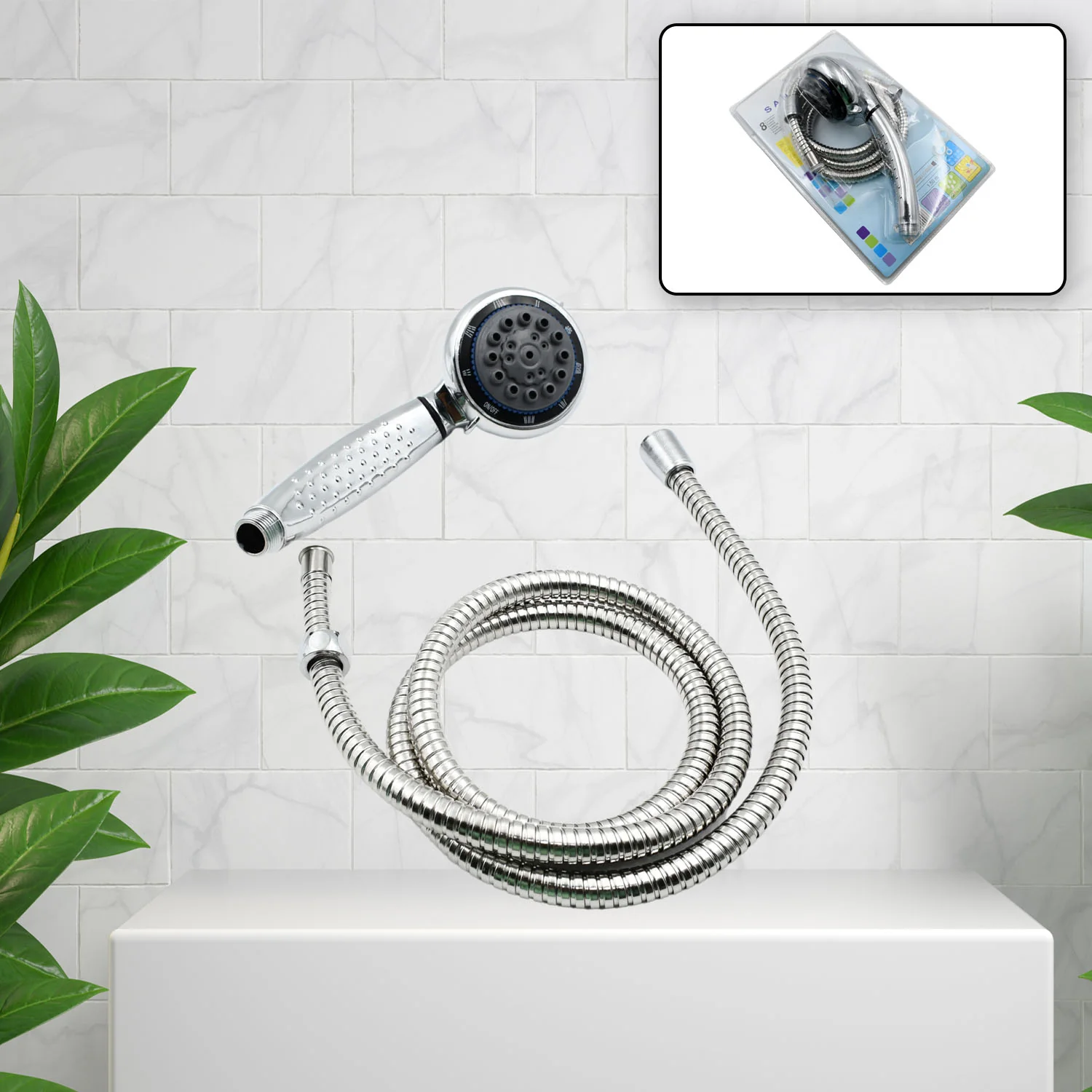 Shower Head with Stainless Steel Hose – High-Pressure Multi-Function Spray - Image 6