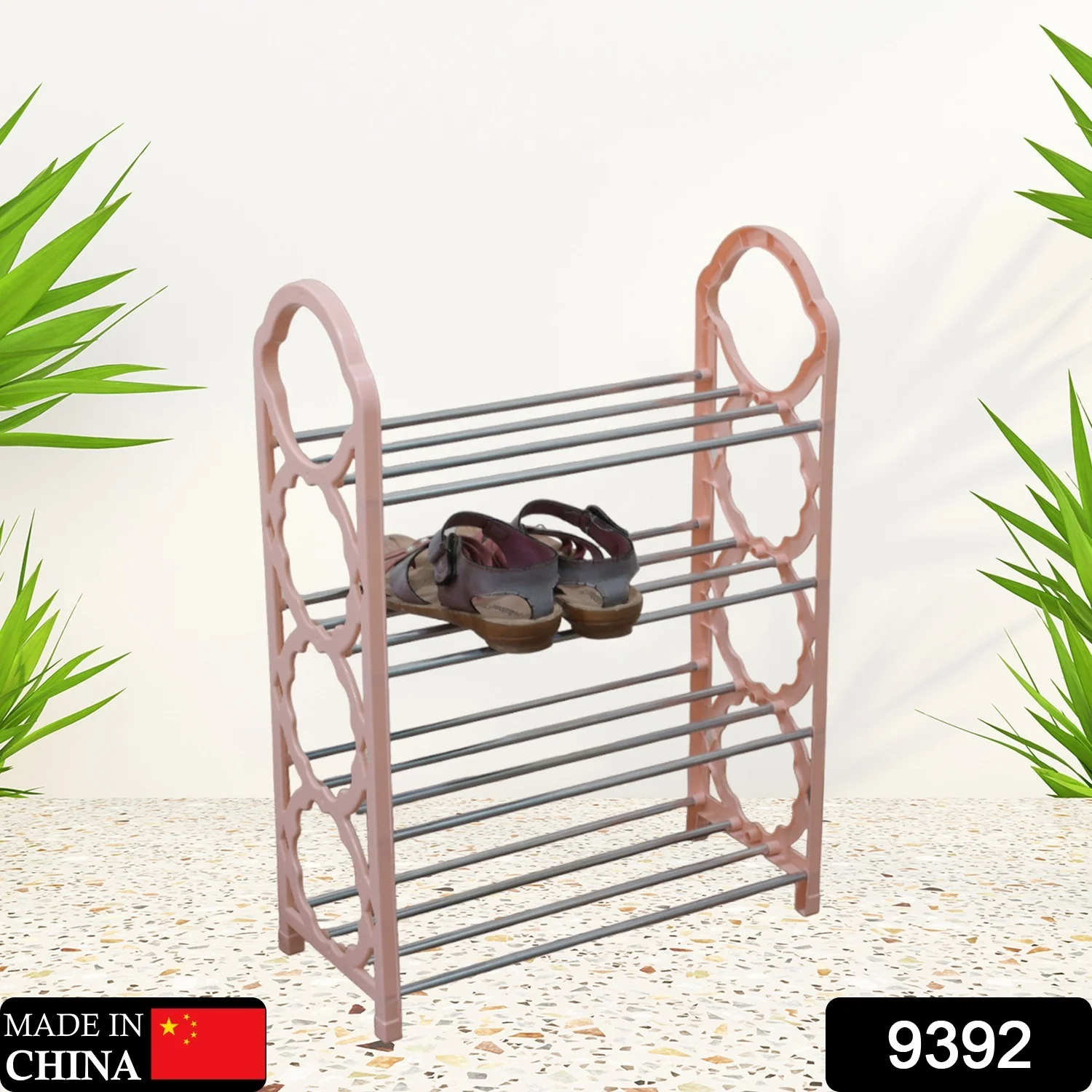 4-Layer Shoe Storage Shelf Stand for Space-Saving Home Organizer - Image 2
