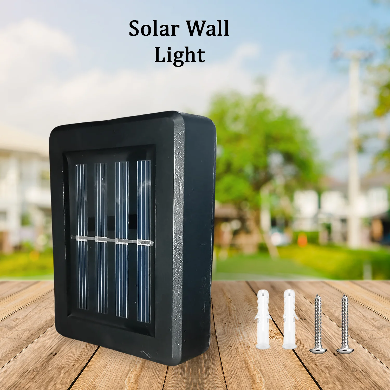 Solar Wall Lights Small Fence Lights Solar Powered Up Down LED Porch Light  (1 Pc) - Image 3