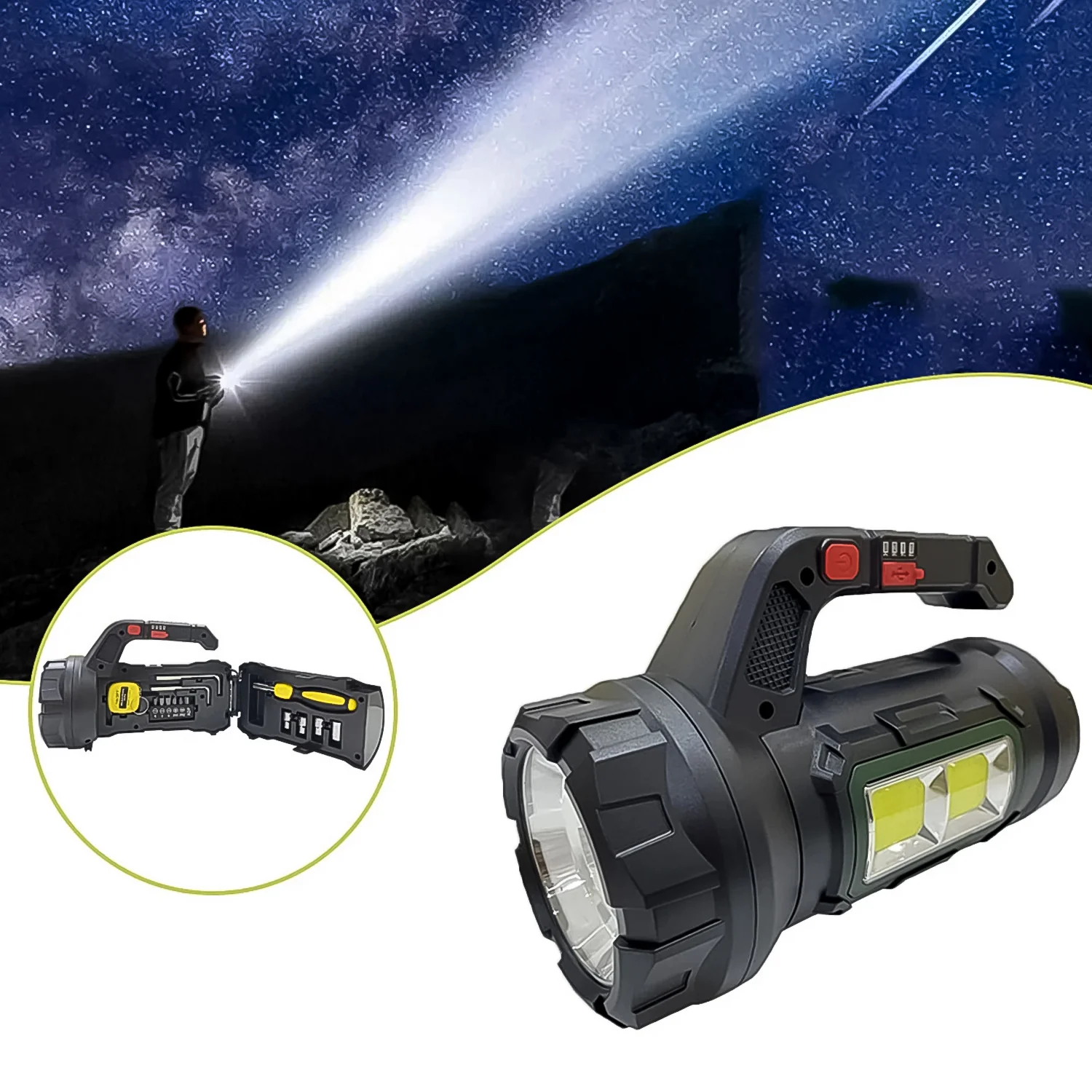 Multi Functional SOS Light With Tool Box, Torchlight (18 W) - Image 5