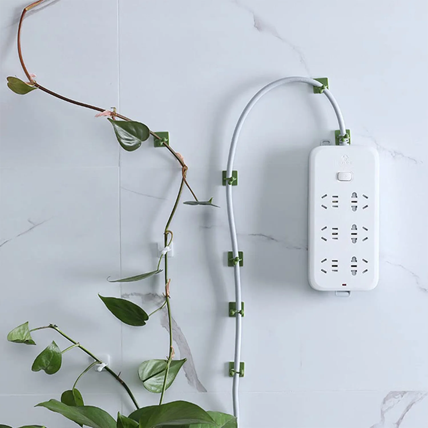 Plant Climbing Wall Fixture Clip Self-Adhesive Hook (Approx 200 Pcs Set) - Image 7