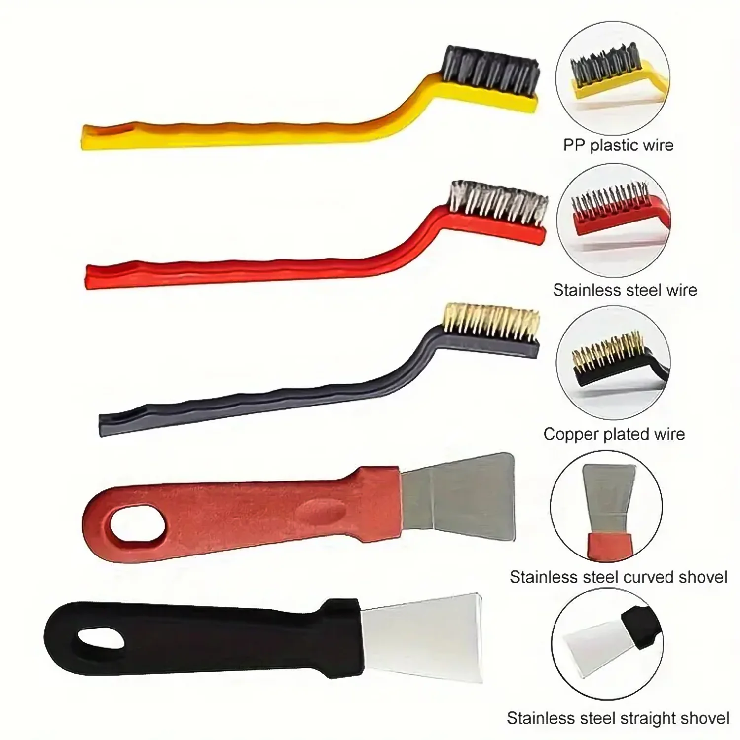 Wire Brush and Scraper Set (5 Pcs Set) - Image 5