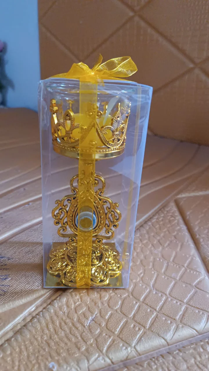Flower Diwali Candle Holder with Plastic Stand , Diwali(1 Set) - Image 7