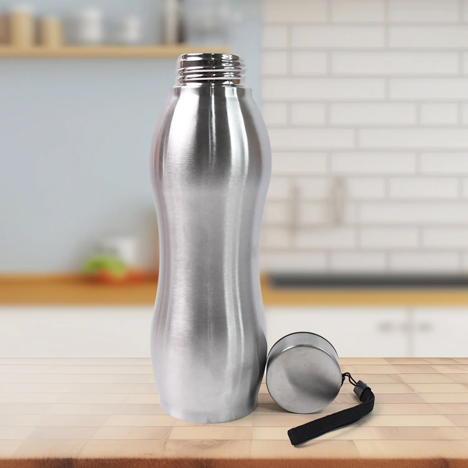 Stainless Steel Single Wall Vacuum-Insulated Drink Water Bottle (1000 ML) - Image 4
