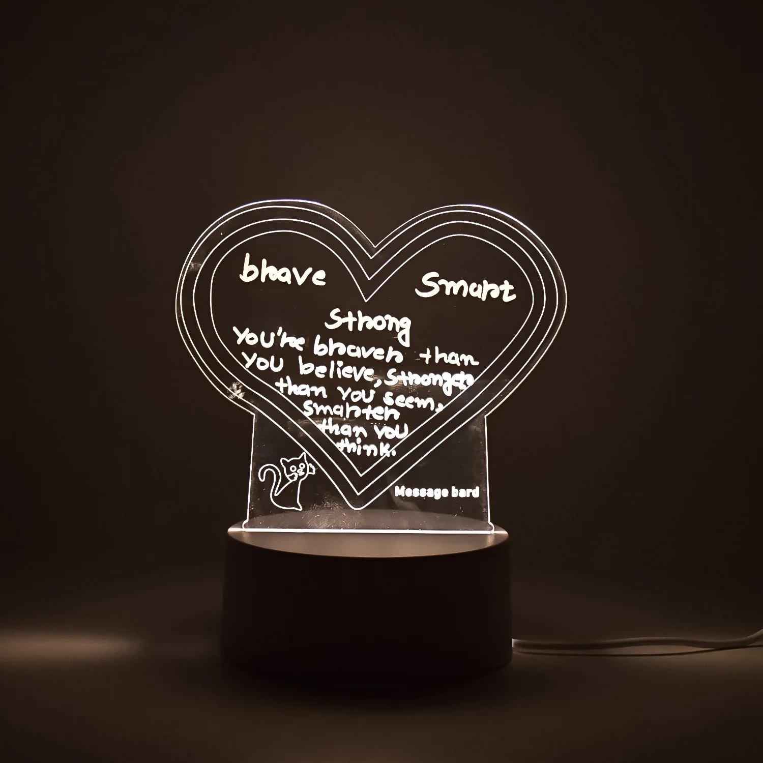 Creative Visualization Lamp 3D Acrylic Decorative Lamp With Pen - Image 6