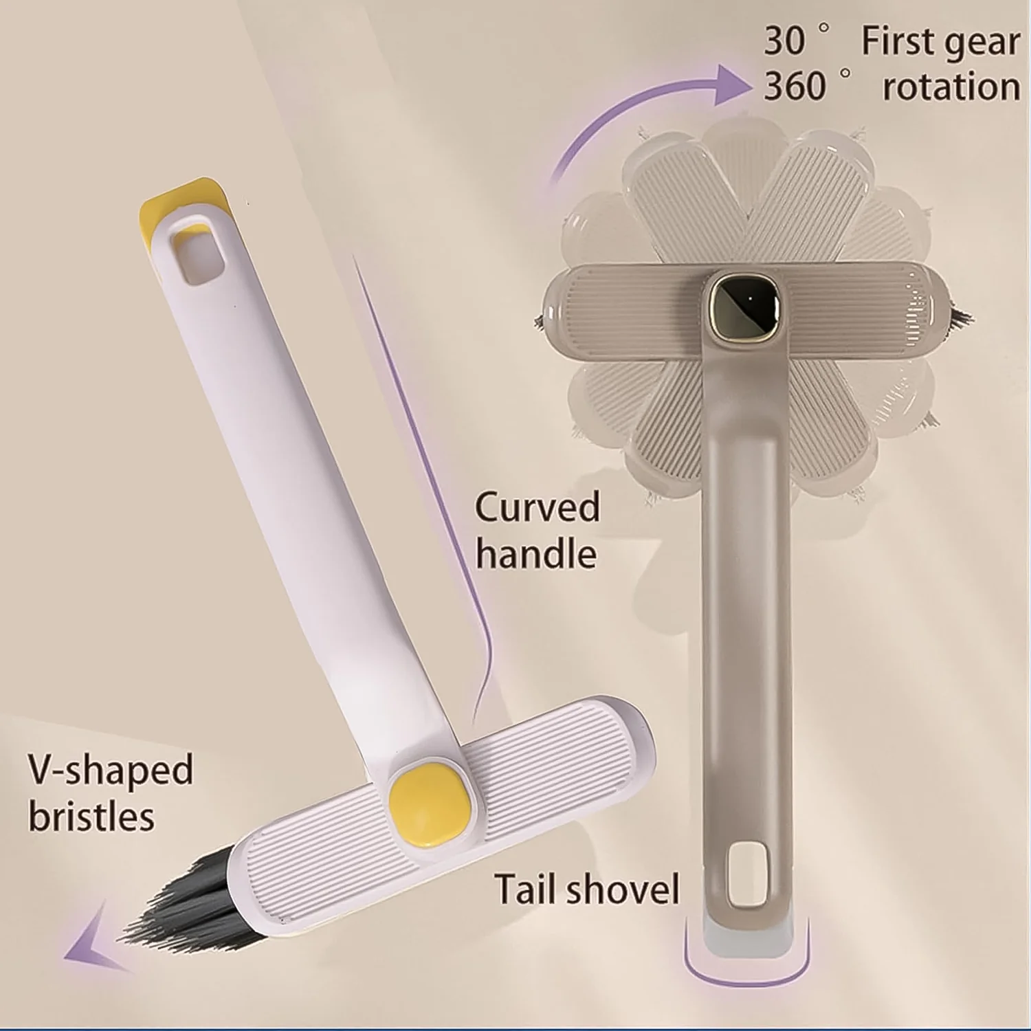 Multi-Function 360° Rotating Crevice Floor Cleaning Brush (1 Pc) - Image 4