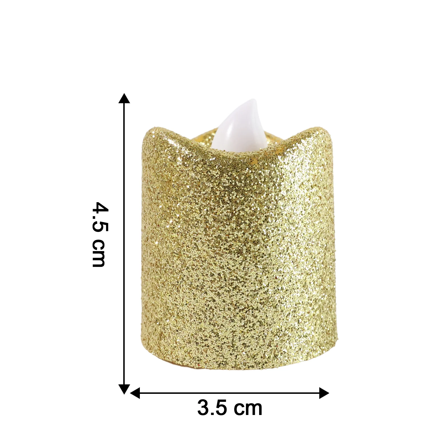 Christmas Premium Glitter LED Tealight Candles (9 Pc Set) - Image 4