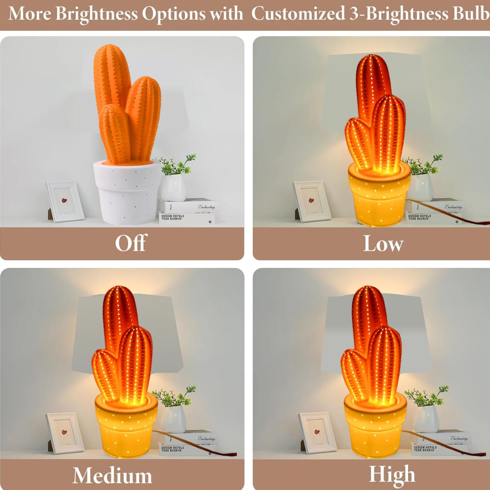 Big Ceramic Table Lamp for Home Decor Elegant Ambient Lighting Lamp (1 Pc) - Image 4