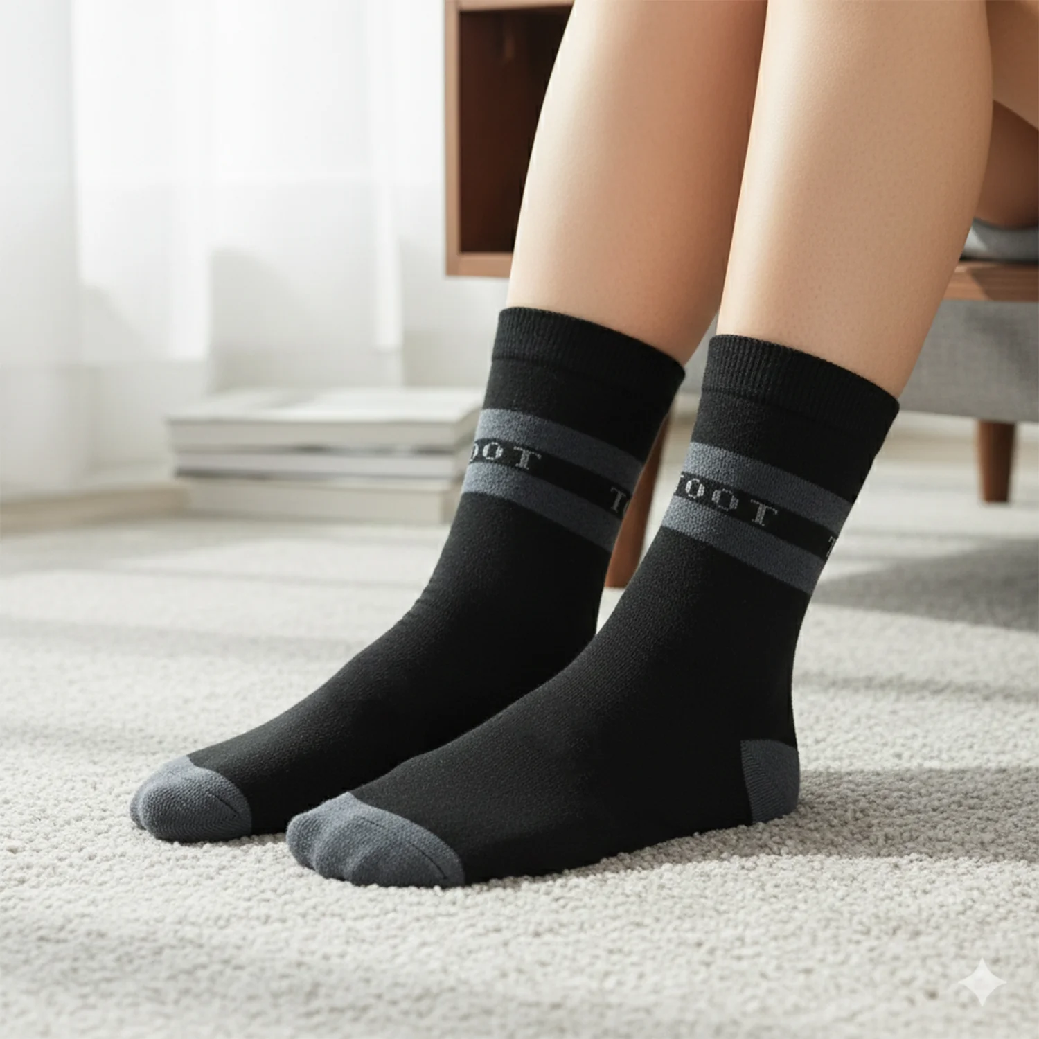 Premium Soft Light Socks (1 Pair / Long) - Image 3