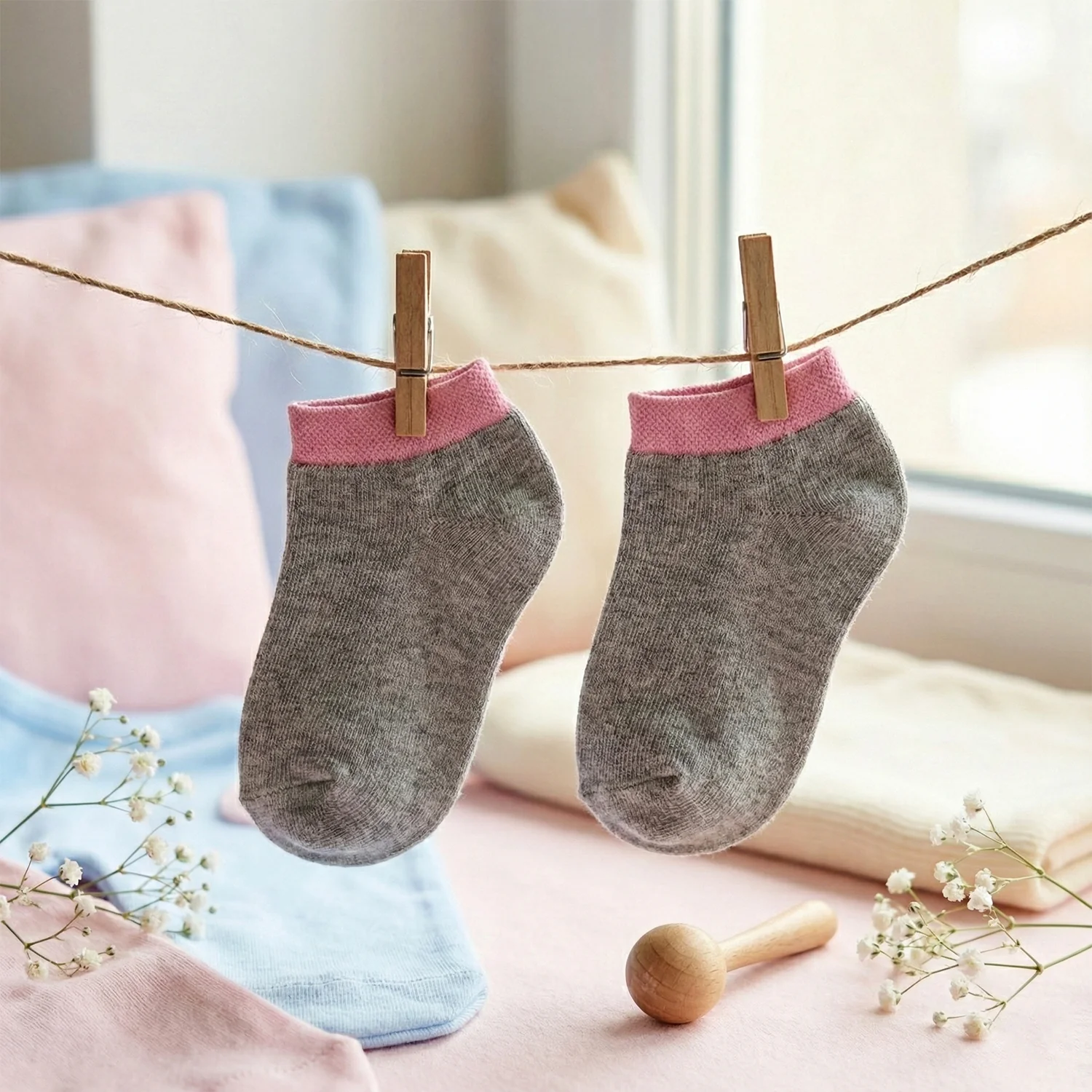 Premium Soft Light Socks (1 Pair / Small / Kids) - Image 3
