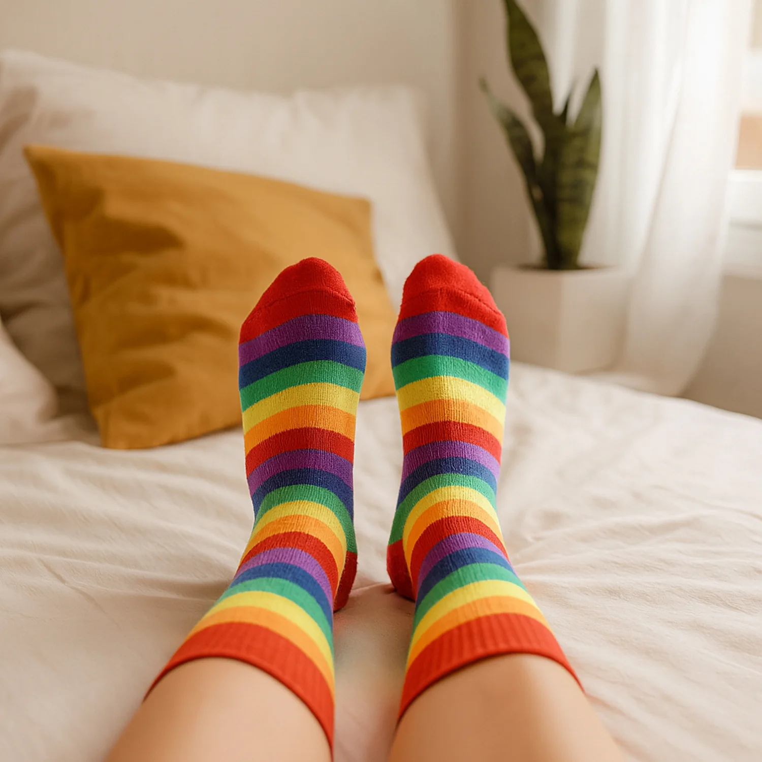 Premium Soft Light Socks (1 Pair / Long) - Image 3