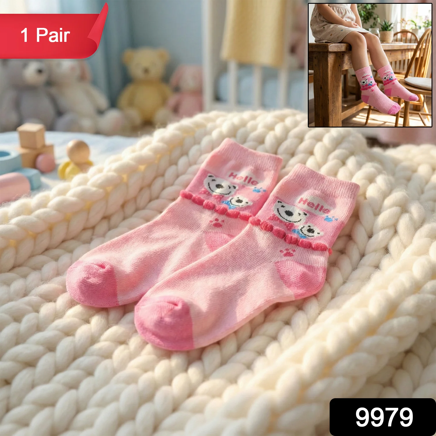 Kids Soft Ankle Socks (1 Pair) - Image 2