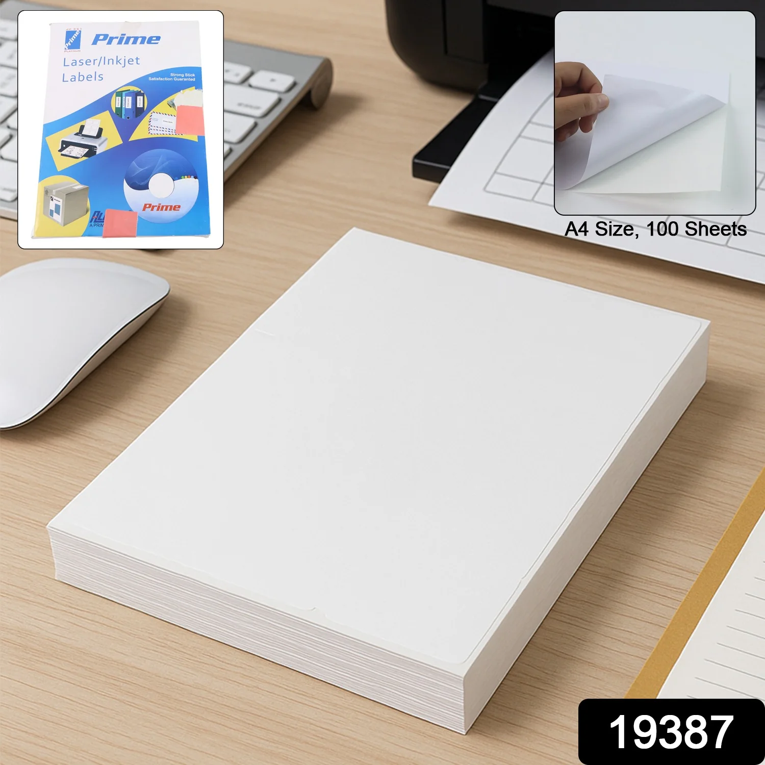 A4 Size Self-Adhesive Printable Label Sheets (100 sheet) - Image 2
