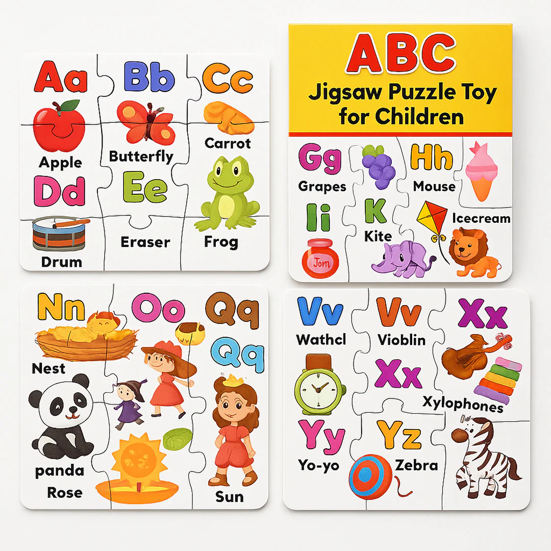 ABC Jigsaw Puzzle Toy for Children (4-Pcs Pack) - Image 3