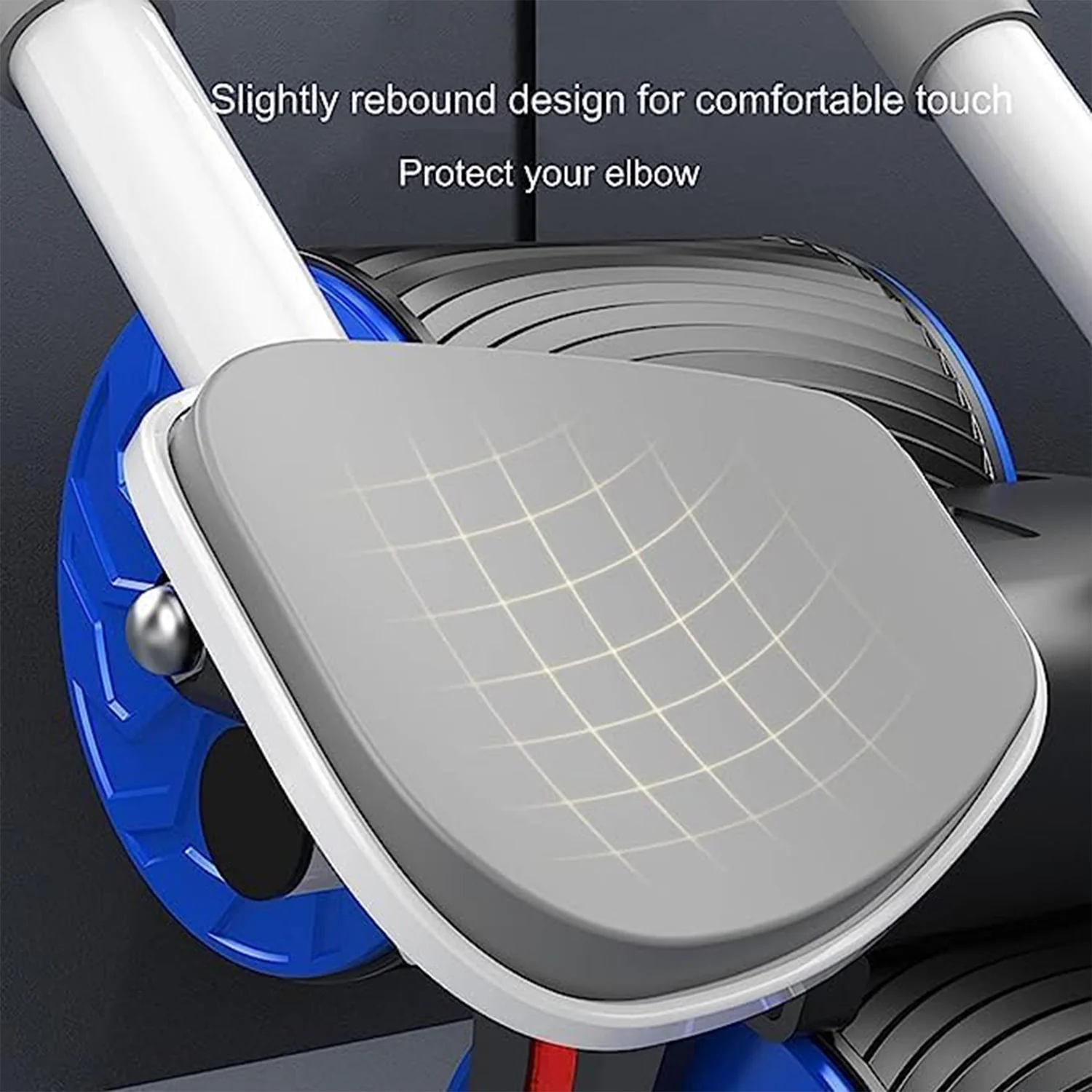 Abdominal Roller Wheel, Automatic Rebound Sponge Handle, Double Wheel Abdominal Roller, Non-Slip Timer Function with Elbow Support for Exercises for Body Fitness Strength Training Home Gym - Image 4