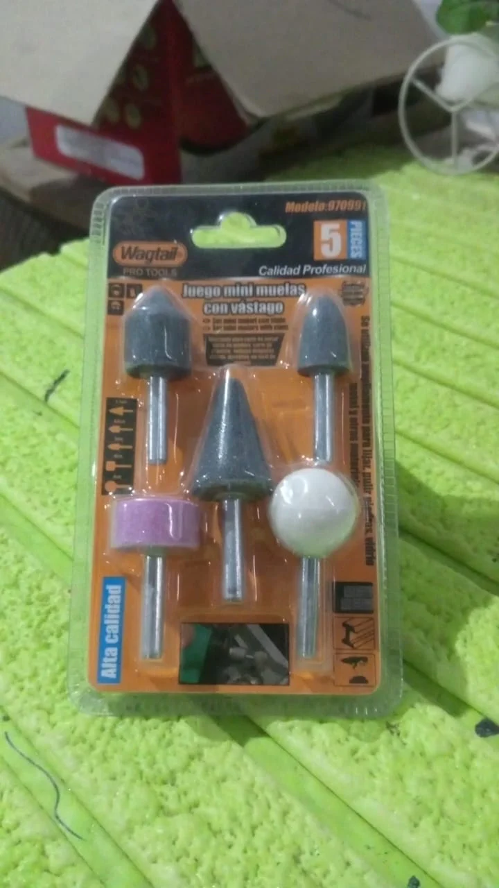 Abrasive Mounted Stone Grinding Wheel Head Grinding Burr Wheel Rotary Tools Set 5 Pcs - Image 7