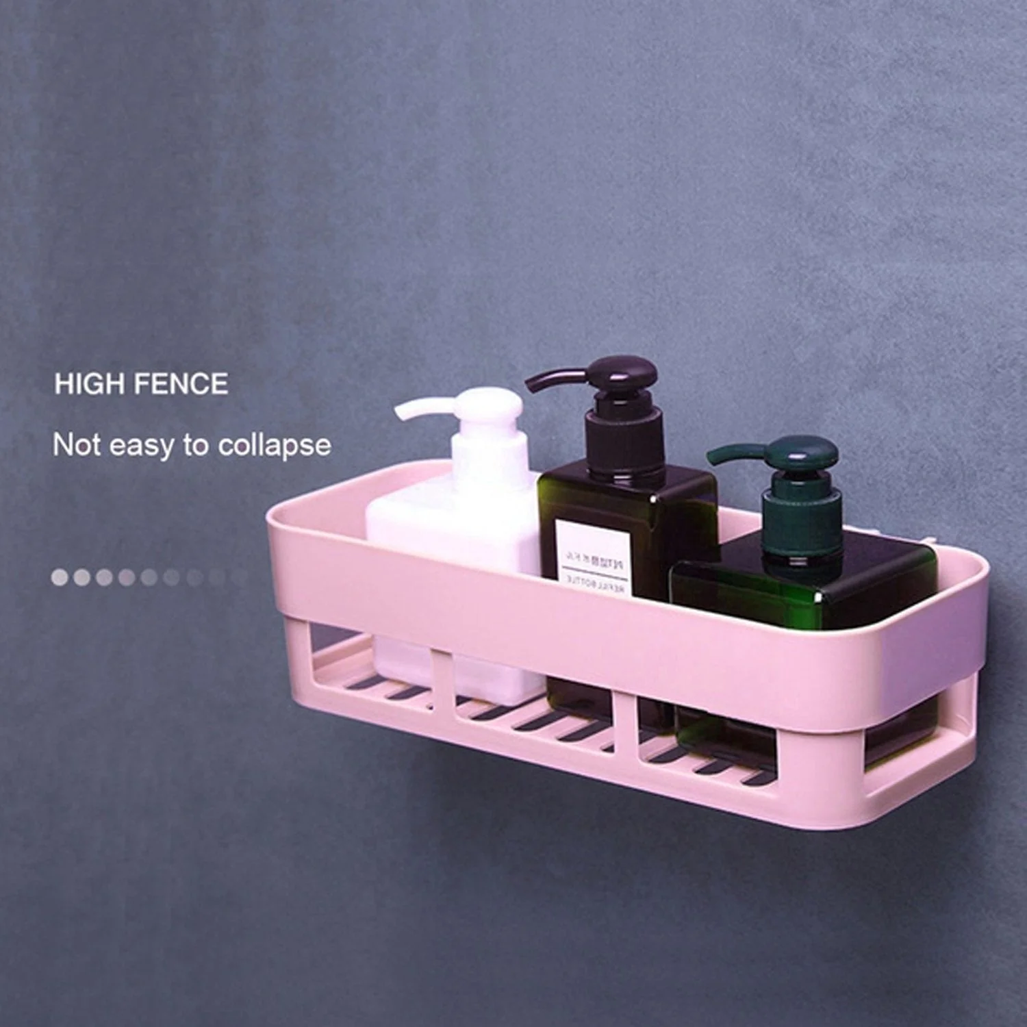 ABS Plastic Shower Corner Caddy Shelf with Wall-Mounted Suction Cup - Image 8