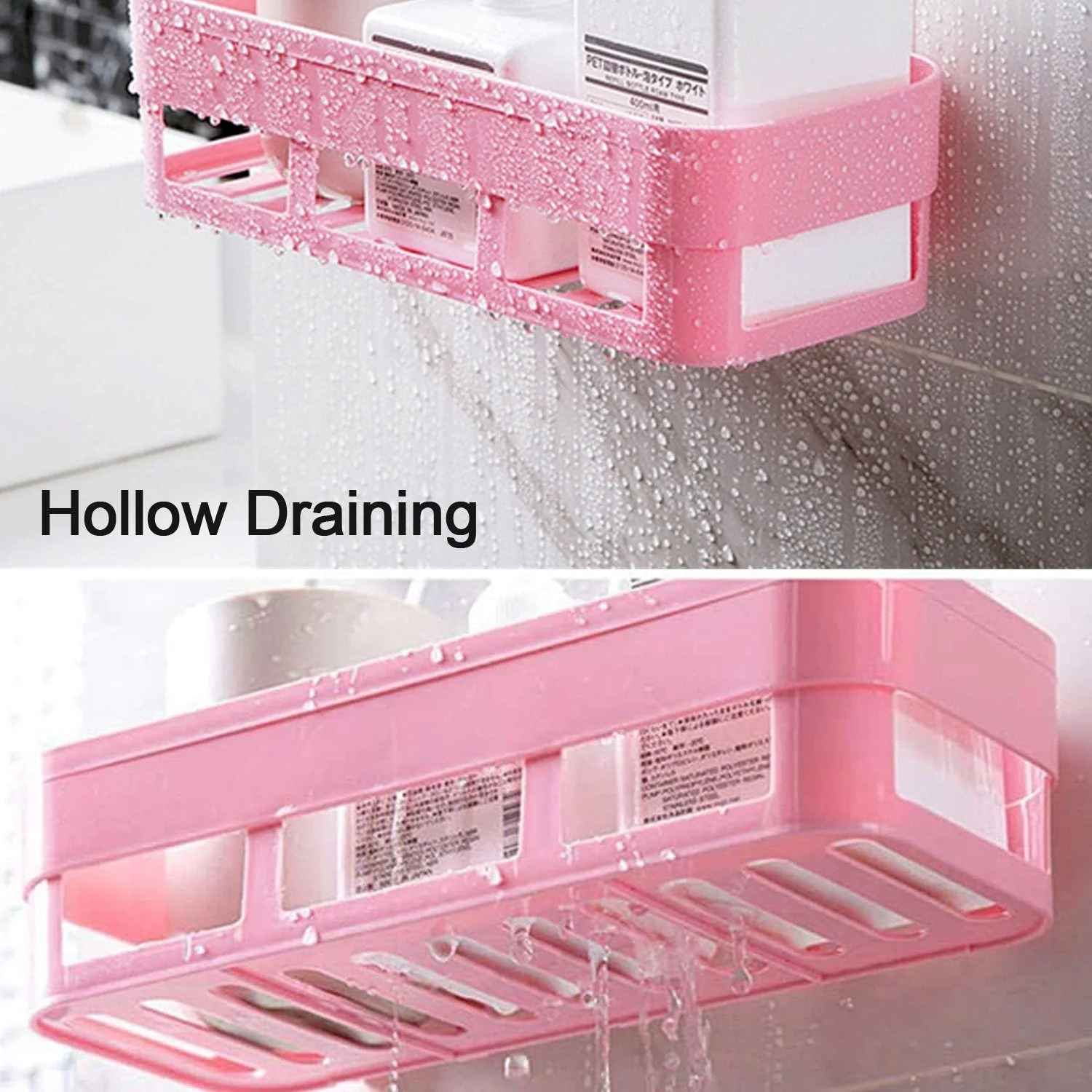 ABS Plastic Shower Corner Caddy Shelf with Wall-Mounted Suction Cup - Image 9