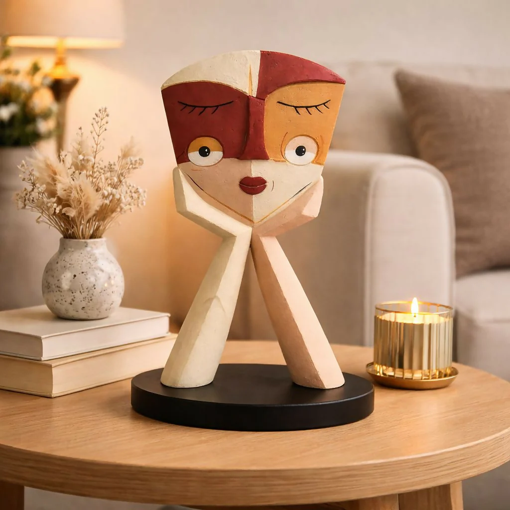Abstract Face Showpiece for Home Decor Table Display - Image 2