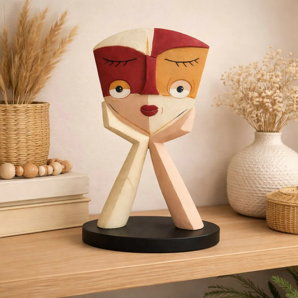 Abstract Face Showpiece for Home Decor Table Display - Image 3