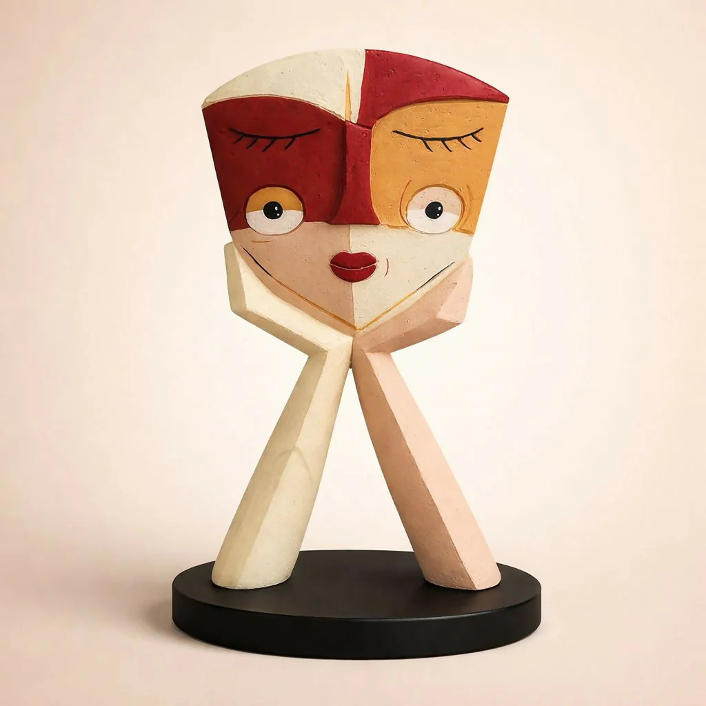 Abstract Face Showpiece for Home Decor Table Display - Image 4