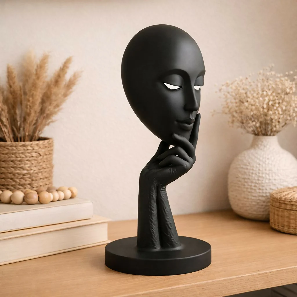 Abstract Face Showpiece Statue for Home and Office Decor - Image 3