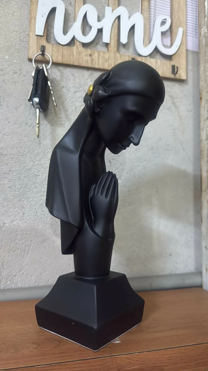 Abstract Praying Lady Sculpture Decorative Home Showpiece - Image 5