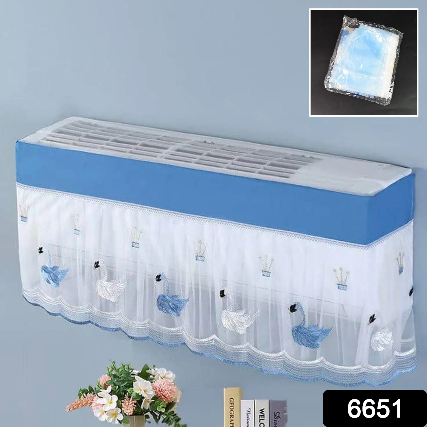 AC Air Conditioner Dust Cover – Folding Protective Cover (Approx 1 Ton) - Image 2