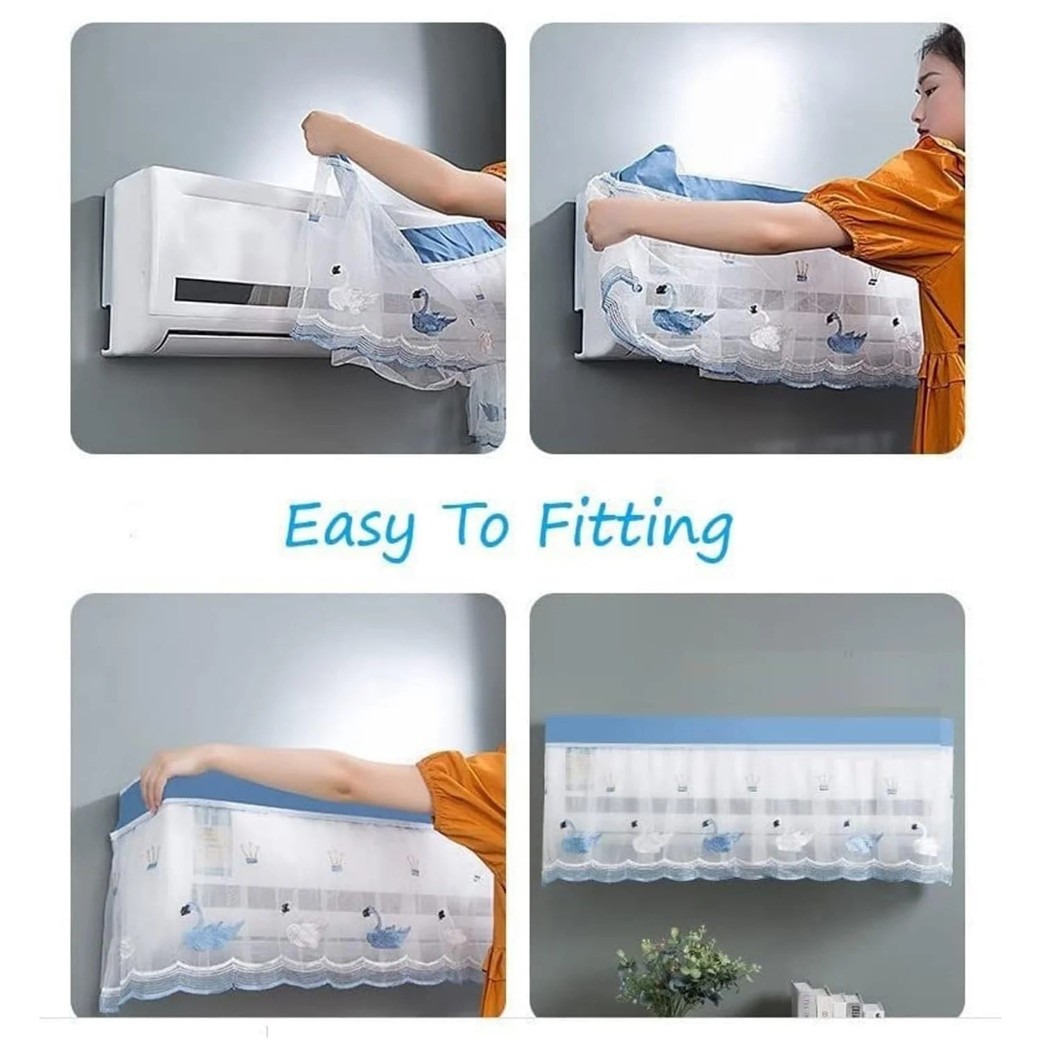 AC Air Conditioner Dust Cover – Folding Protective Cover (Approx 1 Ton) - Image 5