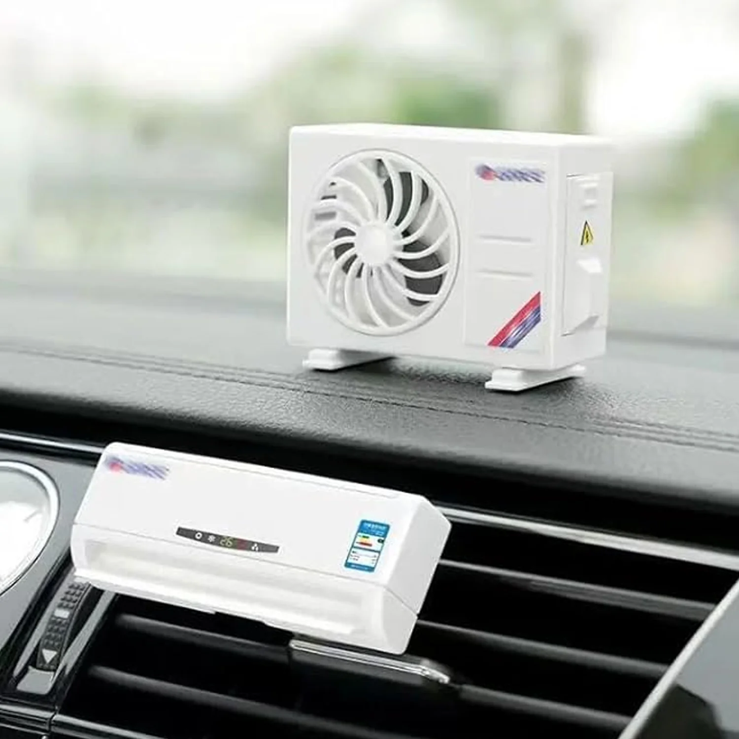 Solar-Powered Car Air Freshener with Built-in Perfume Diffuser for Dashboard & AC Vent - Image 3