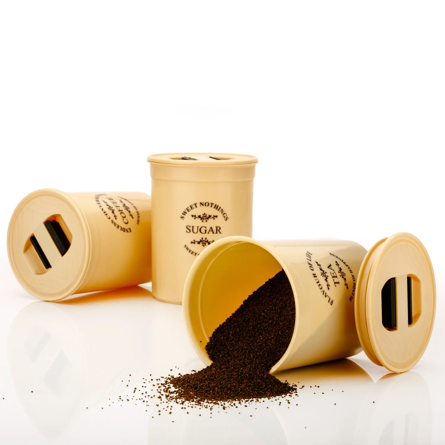 Airtight Containers – For Tea, Coffee, Sugar & More (3 Pcs Set) - Image 8