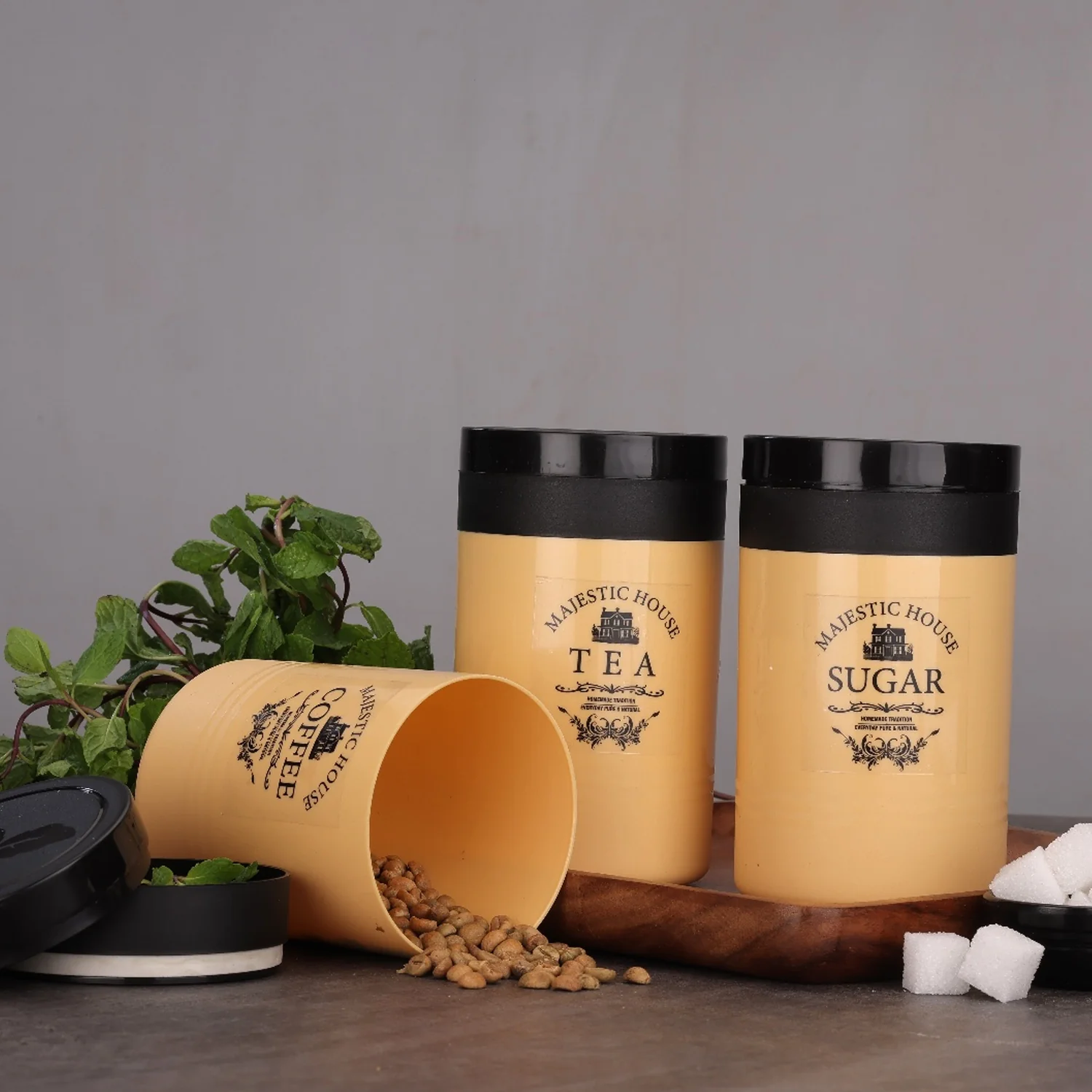 Airtight Containers – For Tea, Coffee, Sugar & More (3 Pcs Set) - Image 9
