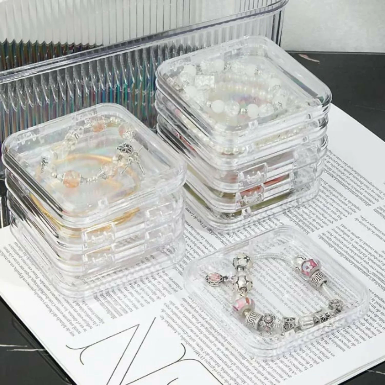 Acrylic Jewellery container with 10 inner box - Image 5