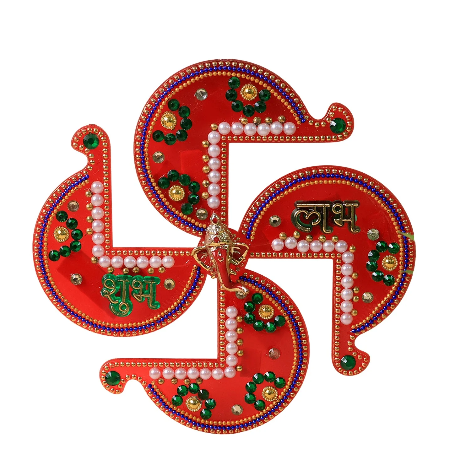Acrylic Swastik Shubh Labh Wall Hanging  (1 Pc) - Image 5