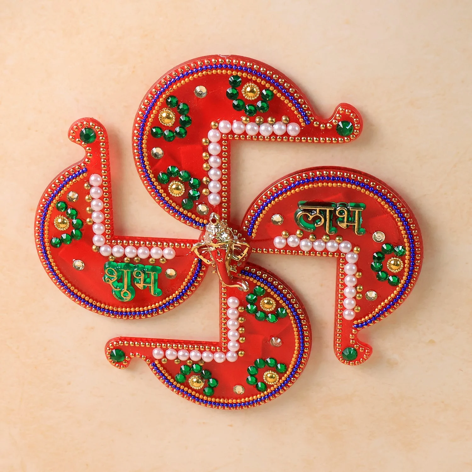 Acrylic Swastik Shubh Labh Wall Hanging  (1 Pc) - Image 7