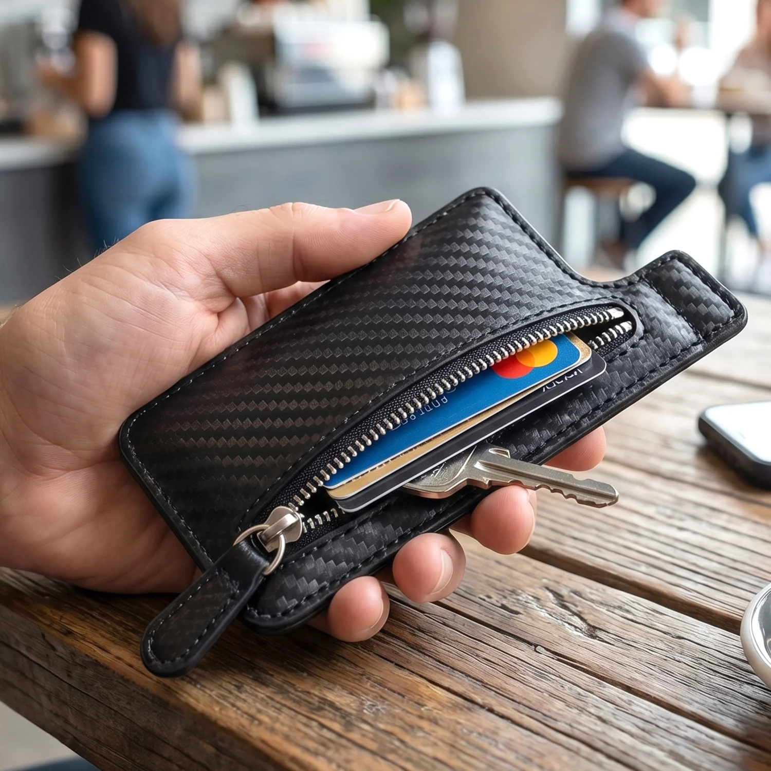 Adhesive Card Phone Holder with Zipper – Versatile Wallet Case (1 Pc / Mix Color) - Image 9