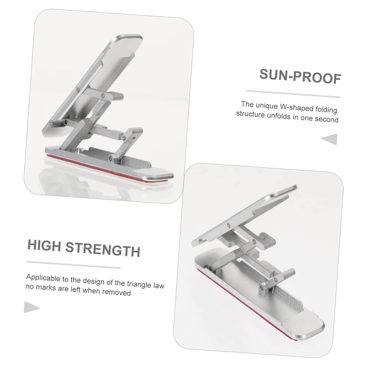 Adhesive Folding Bracket Phone Stand (1 Pc) - Image 3