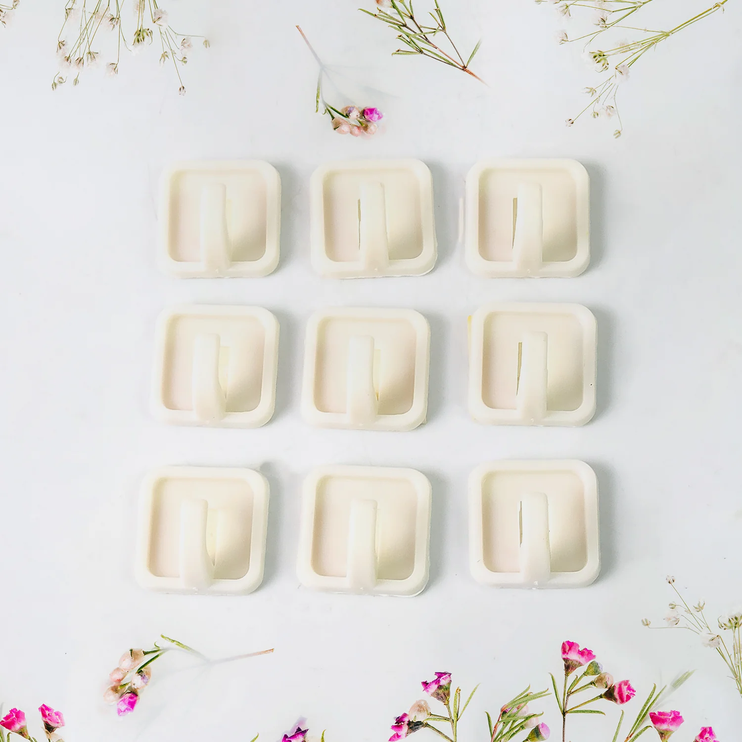 Adhesive Hooks for Wall Hanging Clothes Strong Adhesive Hooks (9 pcs Set) - Image 7